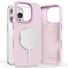 Telefoniümbris Tech-Protect Silicone Pure MagSafe, Apple iPhone 16 Pro, roosa