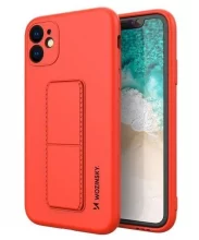 Wozinsky Kickstand Case silikoonümbris, Apple iPhone 11, punane