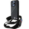 Telefoniümbris BMW M Edition Carbon Stripe & Strap BMHCP15X23PSCCK, Apple iPhone 15 Pro Max, must