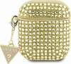 Guess GUA2HDGTPD Rhinestone Triangle Charm, Apple AirPods 1/2, kuldne