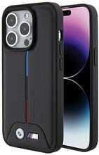 Telefoniümbris BMW BMHCP15L22PVTK Quilted Tricolor, Apple iPhone 15 Pro, must
