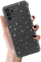 Telefoniümbris Crystal Glitter, Samsung Galaxy A13 4G, hõbe, TOPT