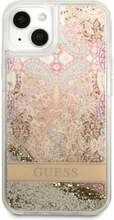 Telefoniümbris Guess GUHCP13SLFLSD Liquid Glitter Paisley, Apple iPhone 13 mini, kuldne