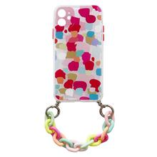 Telefoniümbris Hurtel Color Chain Case geel elastne ümbris ketiga, Apple iPhone XS / iPhone X, mitmevärviline