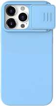 Telefoniümbris Nillkin CamShield Silky Silicone Apple iPhone 15 Pro Max helesinine