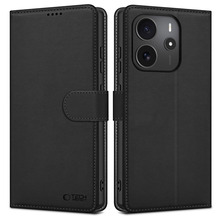 Tech-Protect Wallet ümbris, Xiaomi Redmi Note 14 4G/LTE, matt must
