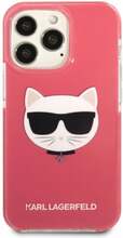 Telefoniümbris Karl Lagerfeld Choupette Head KLHCP13XTPECPI, Apple iPhone 13 Pro Max, fuksia