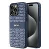 DKNY Leather Mono Stripe & Metal Logo DKHCP15XPRTHSLB ümbris, Apple iPhone 15 Pro Max, sinine