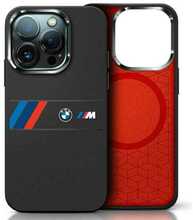 Telefoniümbris BMW BMHMP16X23SAXK Silikon Middle Stripe MagSafe, Apple iPhone 16 Pro Max, must