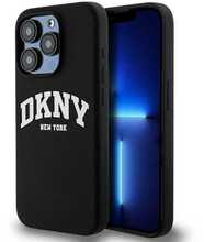 Telefoniümbris DKNY Liquid Silicone White Printed Logo MagSafe DKHMP14LSNYACH, Apple iPhone 14 Pro, must