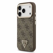 Telefoniümbris Guess 4G Triangle Logo MagSafe GUHMP17LP4GTDGMW, Apple iPhone 17 Pro, pruun/kuldne