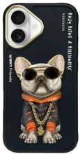 Telefoniümbris Nimmy GLASSES COOL DOG, Apple iPhone 16, must