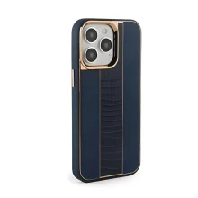 Nahast ümbris iLike, Apple iPhone 14 Pro, Customized Midnight Blue