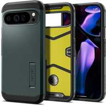 Telefoniümbris Spigen Tough Armor Abyss, Google Pixel 9 Pro XL, roheline