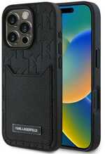 Telefoniümbris Karl Lagerfeld Cardslots Monogram KLHCP16XPGKHPRPK, Apple iPhone 16 Pro Max, must