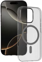 Transparent Slim MagSafe ümbris, Apple iPhone 16, graphite, Tel Protect