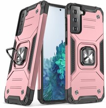 Telefoniümbris Wozinsky Ring Armor Tough Hybrid, Samsung Galaxy S22 Ultra, roosa/kuldne