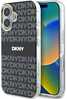 Telefoniümbris DKNY Repeat Pattern Tonal Stripe MagSafe, Apple iPhone 16, must