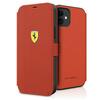 Telefoniümbris Ferrari Book On Track Perforated FESPEFLBKP12SRE, Apple iPhone 12 Mini 5,4, punane