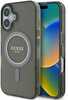 Telefoniümbris Guess GUHMP16MHFGEREK IML Glitter Circle MagSafe, Apple iPhone 16 Plus, must