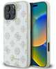 Telefoniümbris Guess Peony Script Logo MagSafe GUHMP16LPGPYSH, Apple iPhone 16 Pro, valge