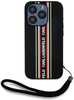 Karl Lagerfeld Saffiano Athleisure Stripes Cord ümbris, Apple iPhone 15 Pro, punane