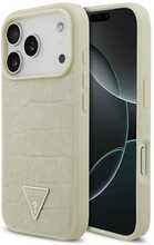Telefoniümbris Guess Croco Triangle Logo MagSafe GUHMP17LPCRTHCD, iPhone 17 Pro, kuldne