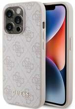 Telefoniümbris Guess GUHCP15LG4GFPI 4G Metal Gold Logo, Apple iPhone 15 Pro, roosa