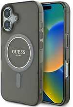Telefoniümbris Guess GUHMP16MHFGEREK IML Glitter Circle MagSafe, Apple iPhone 16 Plus, must