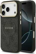 Telefoniümbris Guess PU Leather 4G Gold Frame MagSafe GUHMP17LP4MSEGCK, Apple iPhone 17 Pro, must