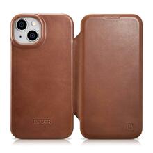 Telefoniümbris iCarer CE Oil Wax Premium Leather, Apple iPhone 14 Plus, pruun