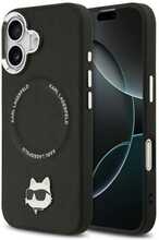 Karl Lagerfeld Choupette Pin MagSafe ümbris, Apple iPhone 17, must