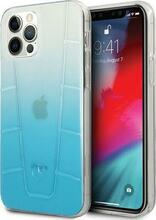 Telefoniümbris Mercedes MEHCP12MCLGBL Transparent Line, Apple iPhone 12/12 Pro, läbipaistev/sinine
