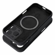 Silikoonümbris OEM, iPhone 17, 2mm, MagSafe ühilduv, must