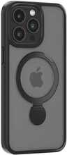 Telefoniümbris TelForceone Comma Joy Shark Mag, Apple iPhone 15 Plus, must