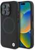 Telefoniümbris BMW BMHMP16X23RTPK Sign Leather Half Textured And Circle MagSafe, Apple iPhone 16 Pro Max, must