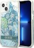 Telefoniümbris Guess Flower Liquid Glitter GUHCP13SLFLSN, Apple iPhone 13 mini, roheline