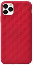 Telefoniümbris Devia Woven2 Pattern Design Soft Case, Apple iPhone 11 Pro, punane
