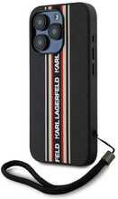 Telefoniümbris Karl Lagerfeld Saffiano Athleisure Stripes Cord, Apple iPhone 15 Pro Max, punane