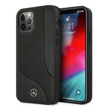 Telefoniümbris Mercedes MEHCP12LCDOBK Leather Perforated Area, Apple iPhone 12 Pro Max, must