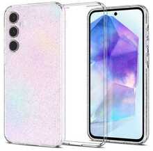 Telefoniümbris Spigen Liquid Crystal Glitter, Samsung Galaxy A55 5G, läbipaistev