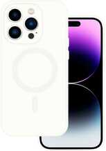 Telefoniümbris Protect MagSilicone, Apple iPhone 13, valge
