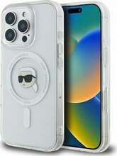 Telefoniümbris Karl Lagerfeld IML Metal KLHMP16LHLSKIH, Apple iPhone 16 Pro, valge