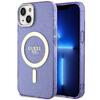 Telefoniümbris Guess Glitter Gold MagSafe GUHMP14MHCMCGU, iPhone 14 Plus, lilla