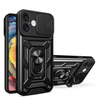 Telefoniümbris Hurtel Hybrid Armor Camshield, Apple iPhone 16, must
