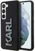 Karl Lagerfeld 3D Rubber Glitter Logo KLHCS23M3DMBKCK ümbris, Samsung Galaxy S23 Plus, must