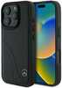 Telefoniümbris Mercedes MB Curved Stitches Leather, Apple iPhone 16 Pro, must