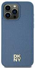 Telefoniümbris DKNY Leather Pattern Metal Logo MagSafe DKHMP15SPSHRPSB, iPhone 13/14/15 6.1, sinine