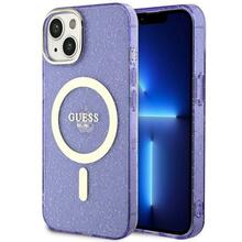 Telefoniümbris Guess Glitter Gold MagSafe GUHMP14MHCMCGU, iPhone 14 Plus, lilla
