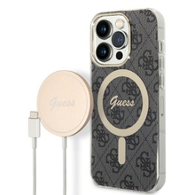 Telefoniümbris Guess GUBPP14XH4EACSK 4G Print MagSafe, Apple iPhone 14 Pro Max, must
